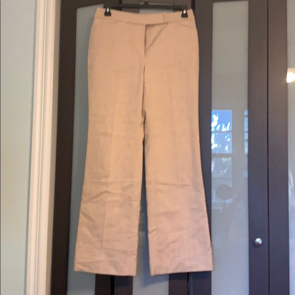 White House Black Market Beige lined pants